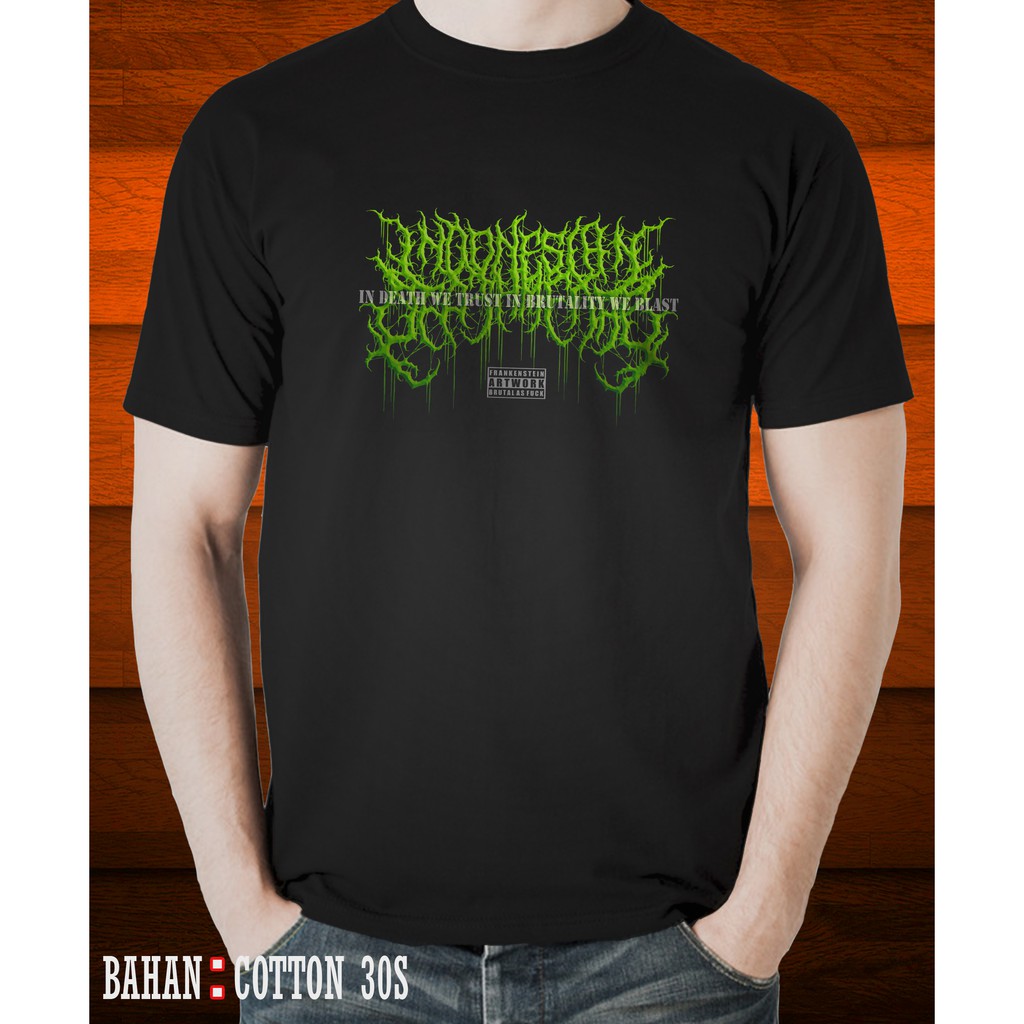 KAOS INDONESIA DEATH METAL TSHIRT MUSIK METAL BAND IDM03