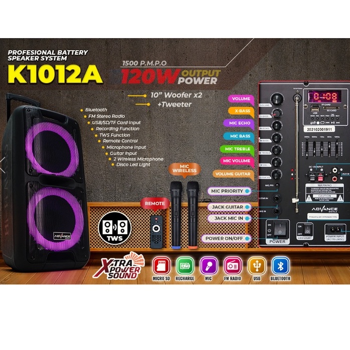 SPEAKER MEETING ADVANCE / SPEAKER ACARA / SPEAKER BESAR  K1012A / SPEAKER KARAOKE