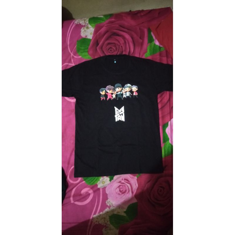 Kaos T-shirt BTS Cartoon Tiny Tan