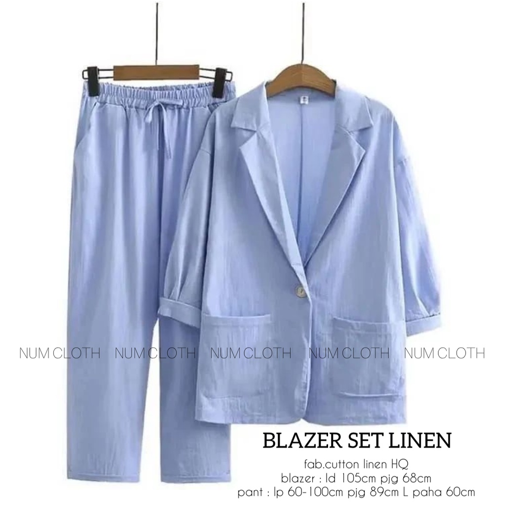 Blazer set linen