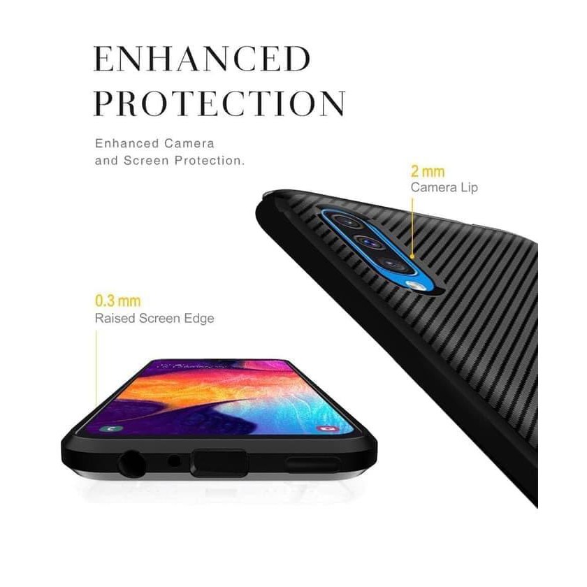 Realme C2 / Oppo A1K Soft Case Rugged Carbon
