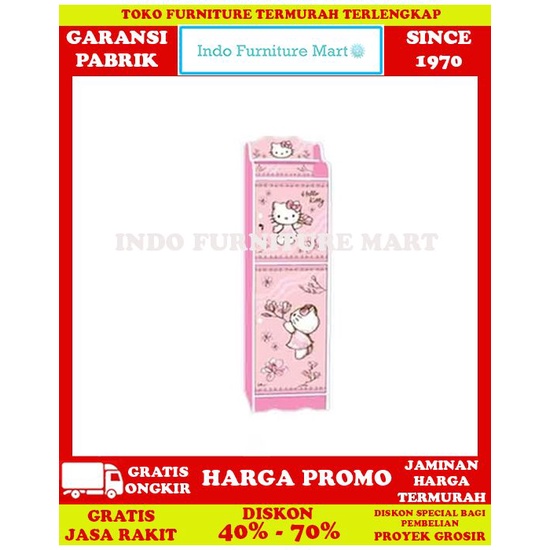Rak Buku Lemari Buku Minimalis Anak Kea Panel Hello Kitty Magnolia