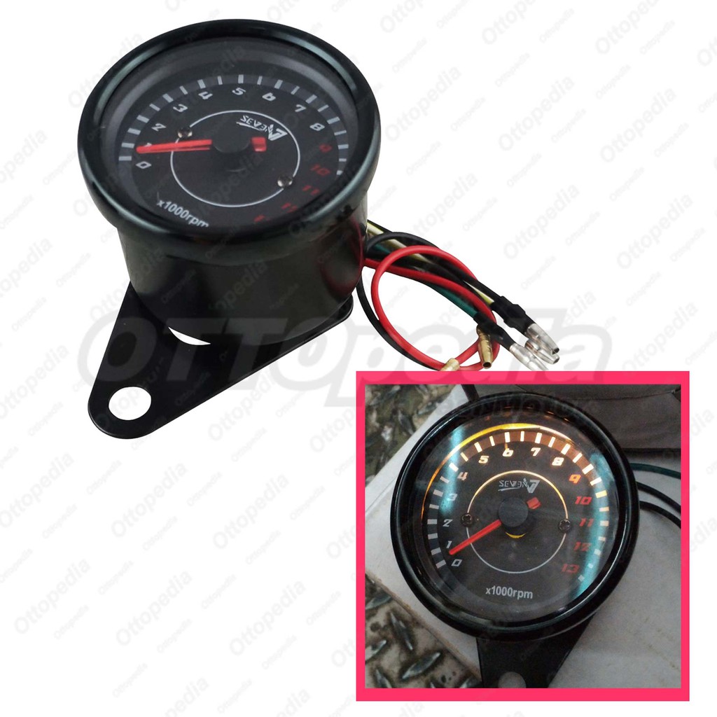 Tacho Tako Meter Rpm Jarum Motor Modif Custom Jap Style Universal