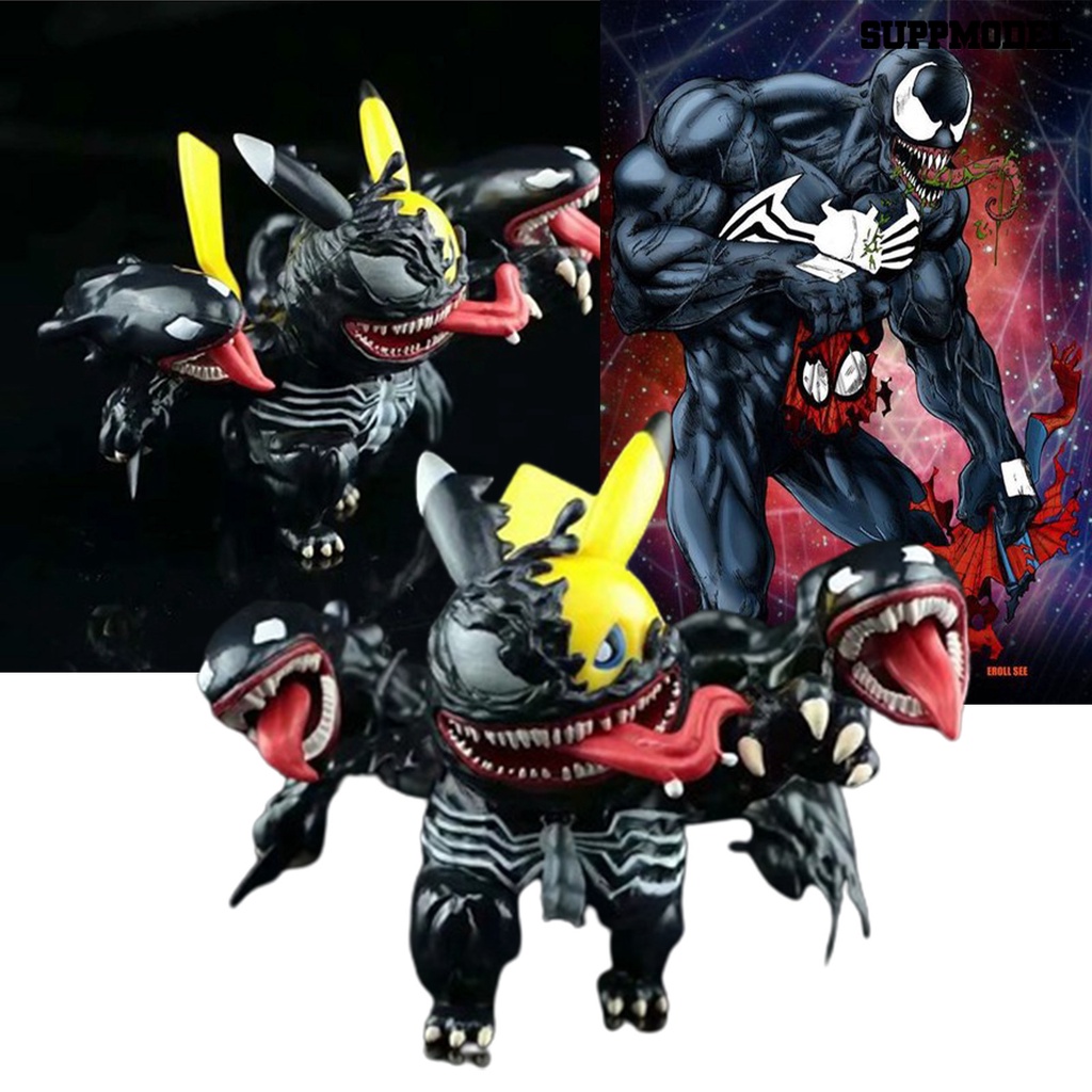 Ornamen Model Venom Pikachu 3D Untuk Dekorasi