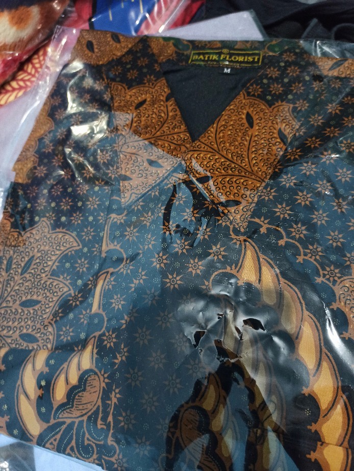 Batik Solo Kapal Kandas Sogan Kemeja Pria Slimfit Katun Halus Sragenan Full Furing