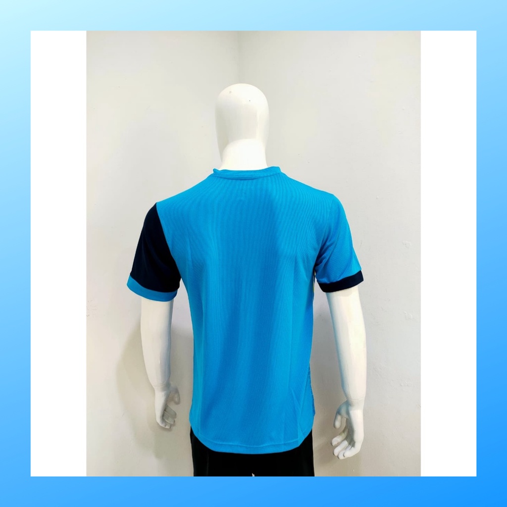 Kaos bulutangkis pria baju badminton atasan jersy wanita dewasa t-shirt outfit seragam kostum jersey olahraga casual suit pakaian jarsey oblong apparel sports jersi sudirman thomas uber cup bulu tangkis V138 navy polos