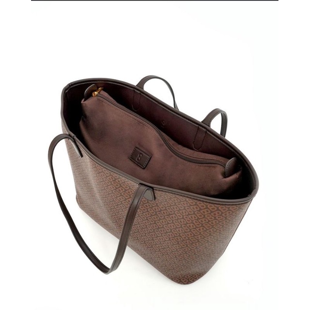 Buttonscarves Izzy Canvas Tote Bag Brown