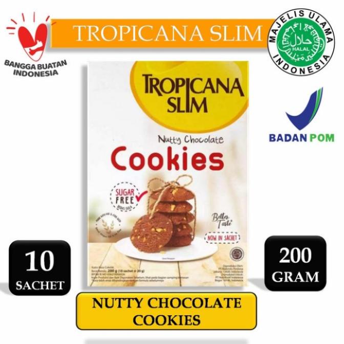 

Tropicana Slim Free Sugar Cookies (Nutty Chocolate) 200gr