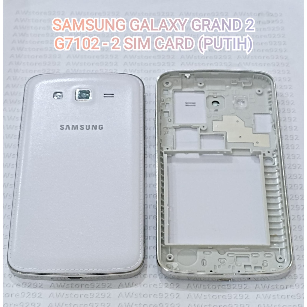 Casing Fullset Samsung Grand 2 G7102 - 2 sim card Case Full set