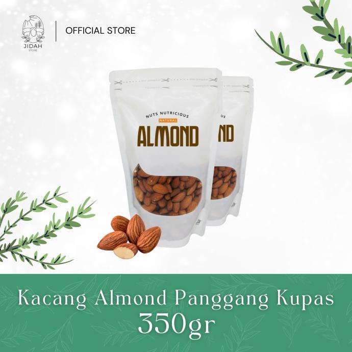 

Best Seller Kacang Almond Panggang Kupas Blue Diamond Roasted Premium 350 Gr