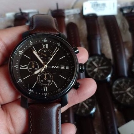 Fossil Rhett Chronograph Brown Leather Watch BQ2459