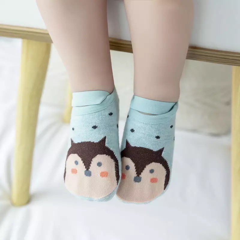 Playdate Kaos Kaki Bayi Baby Newborn Balita Lucu Korea Dengan Angkle Stap Kualitas Import Anti Slip