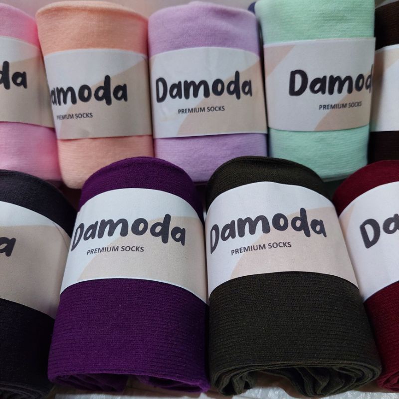 DAMODA Kaos Kaki Jempol Polos Wanita Dewasa | Kaos Kaki Wanita