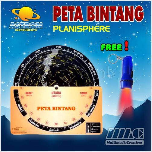 Jual Peta Bintang - Planisphere | Standard | Alat Astronomi | Shopee ...