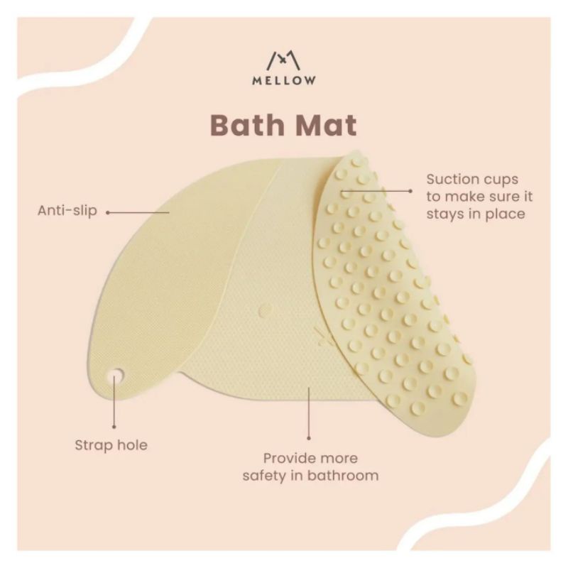 Mellow - Silicone Anti-Slip Bathmat - keset mandi anak