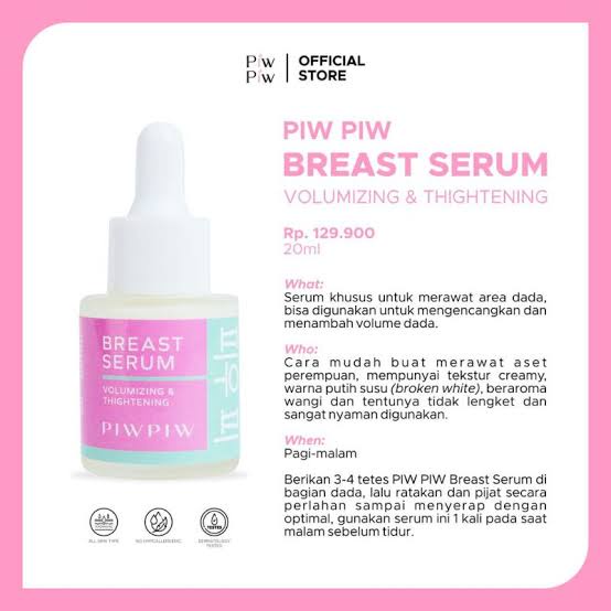 (BEST+BISA COD)Piw Piw Serum Breast Pembesar Payudara Breast Care Kencang Terlaris Terbaik -LazuardiStore