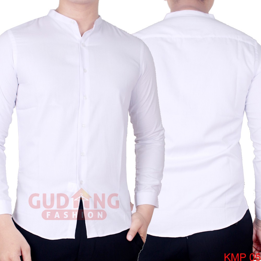 Kemeja Kerah Shanghai Krah Koko Slimfit Panjang - KMP 05