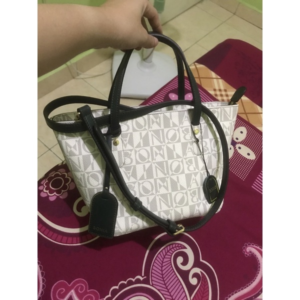 Jual tas bonia original sling tote bag sampan s monogram