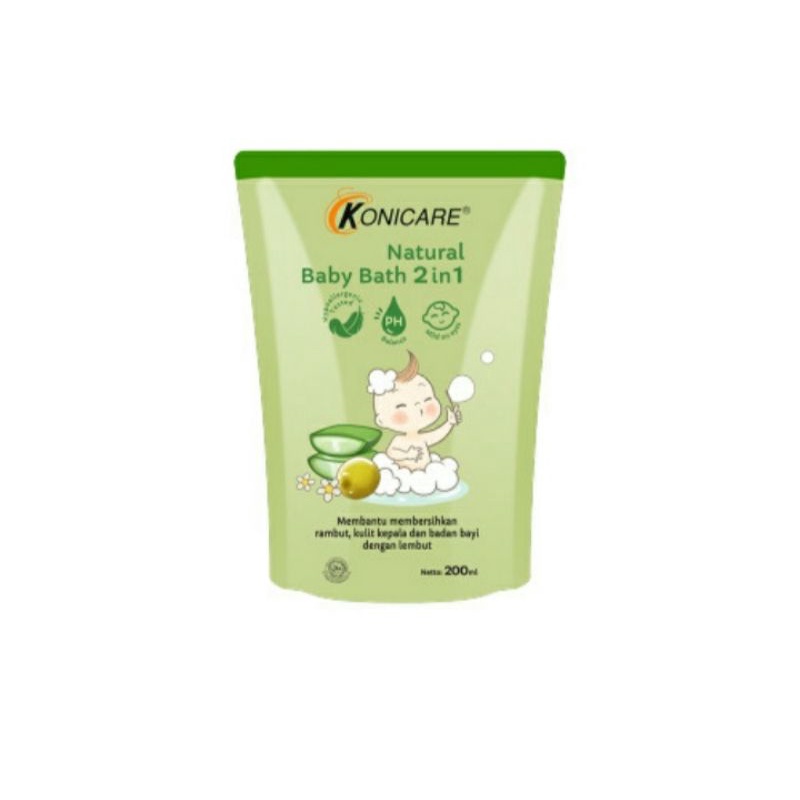 Konicare natural baby bath 2 in 1 newborn refill 200 ml