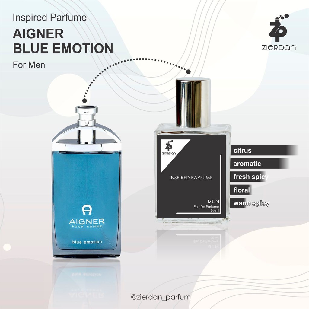 Zierdan Inspired Parfum Aigner Blue Emotion Parfume Farfum Minyak Wangi Tahan Lama Pria Cowok