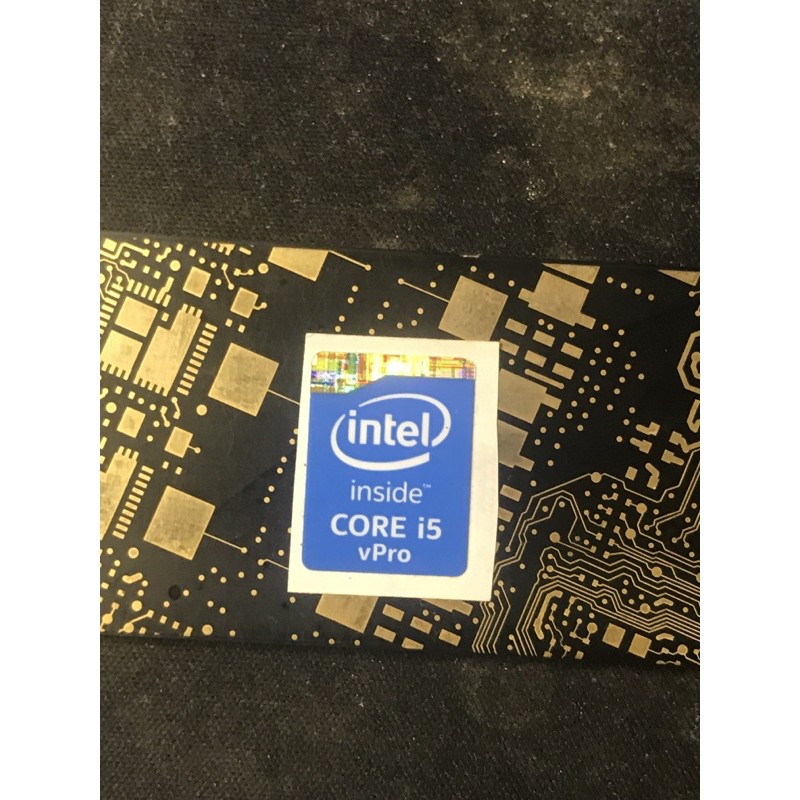 Sticker stiker logo intel Core i5 vPro 4/5th gen ori