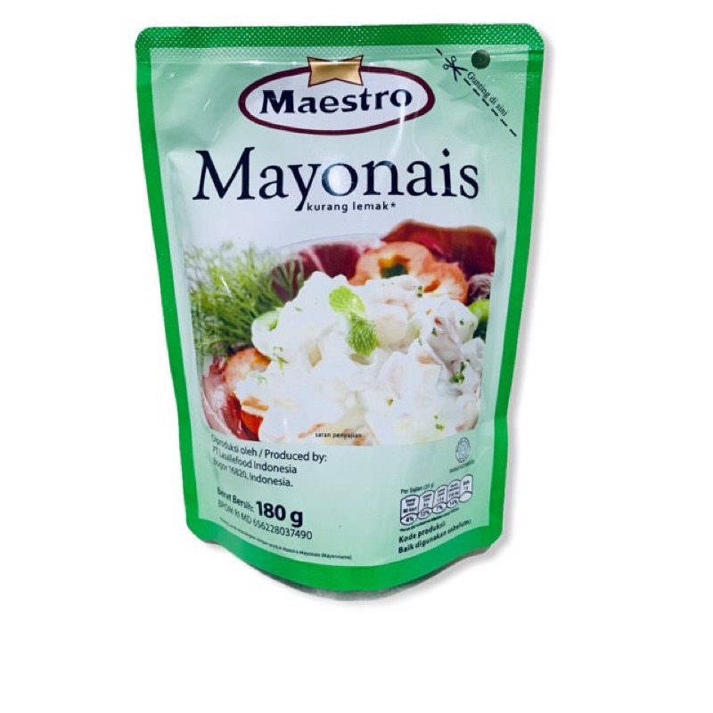 

Mayonise Maestro Mayones 160gr Rendah lemak