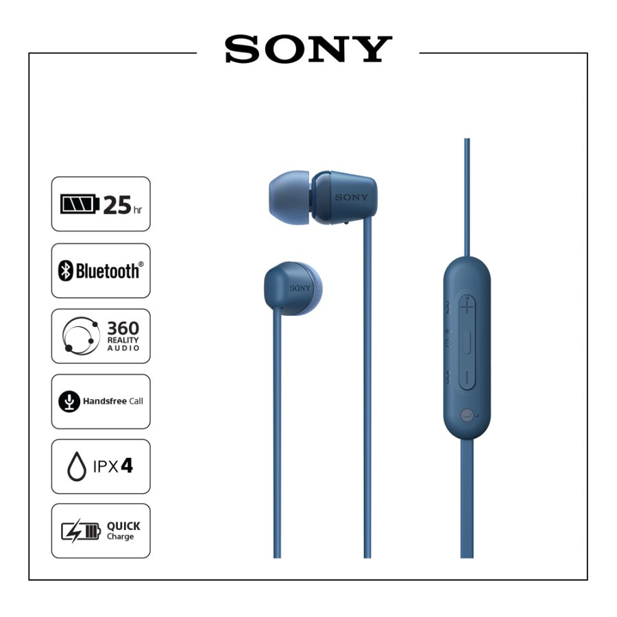 Sony WI-C100 Wireless In Ear Sport Earphones Headphones WIC100