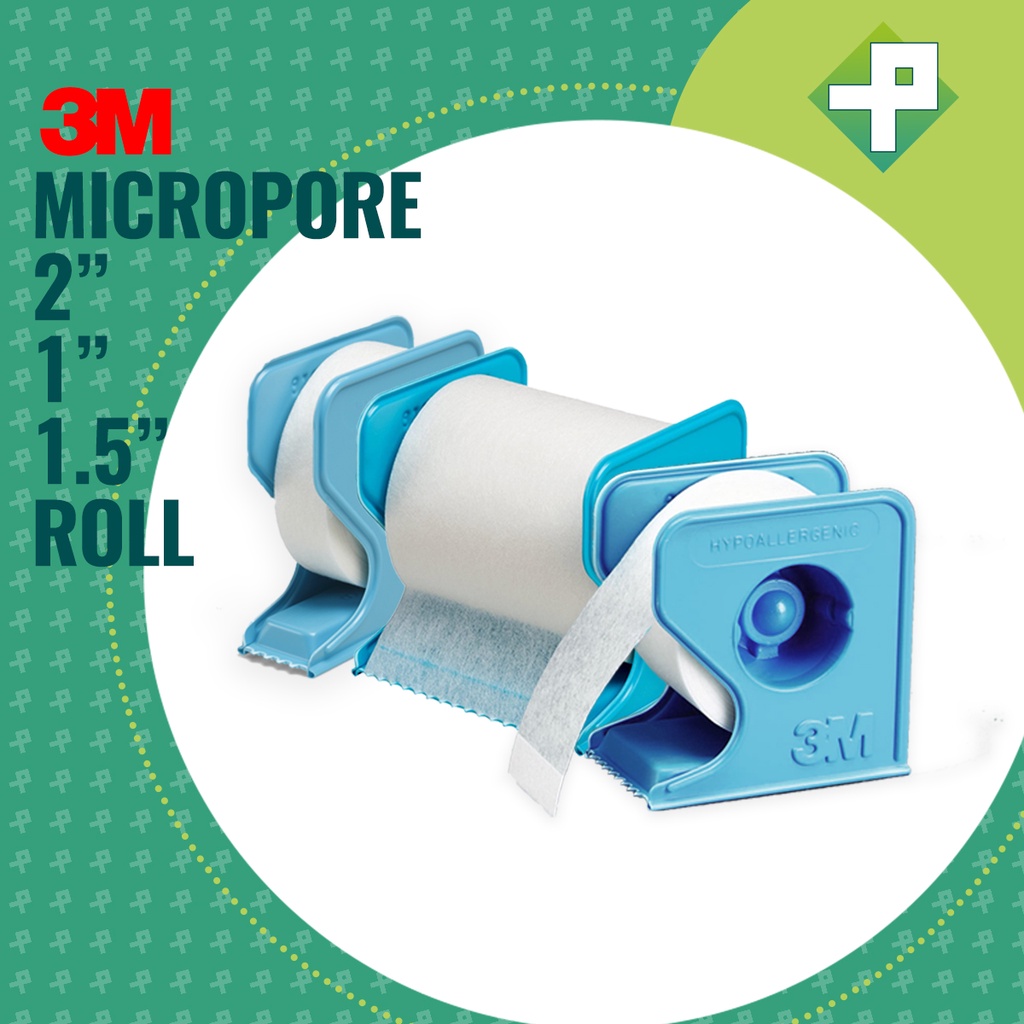 Micropore 3M / Surgical Tape / Plester Putih Pembalut Luka 1 Roll