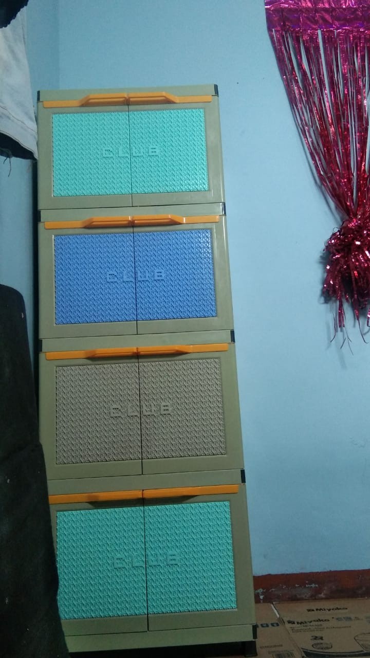 Khusus Luar Jkt Lemari Plastik Pakaian Minimalis S/4 Tabita/diamond/multi/jp