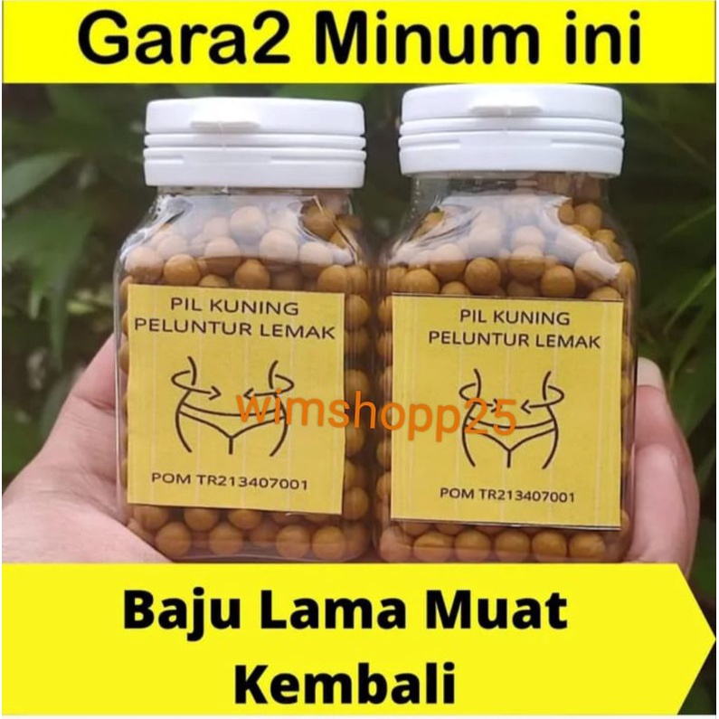 PELUNTUR LEMAK DAN KOLESTROL PIL KUNING ORIGINAL BPOM