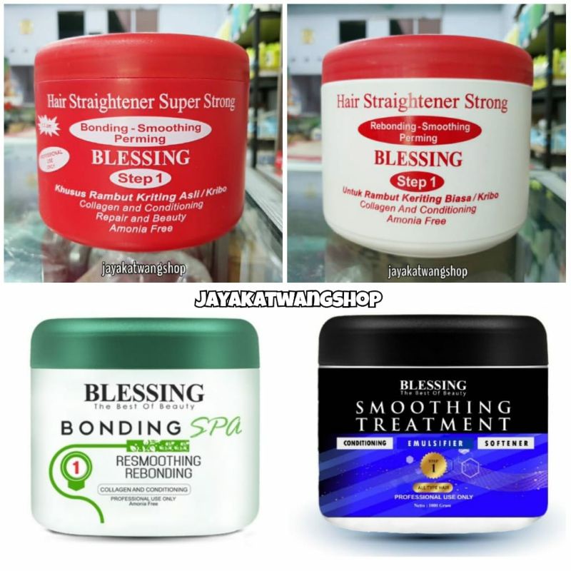 BLESSING 1KG (1000gr) STEP 1 OBAT REBONDING SMOOTHING STRONG / SUPER STRONG / SPA / TREATMENT