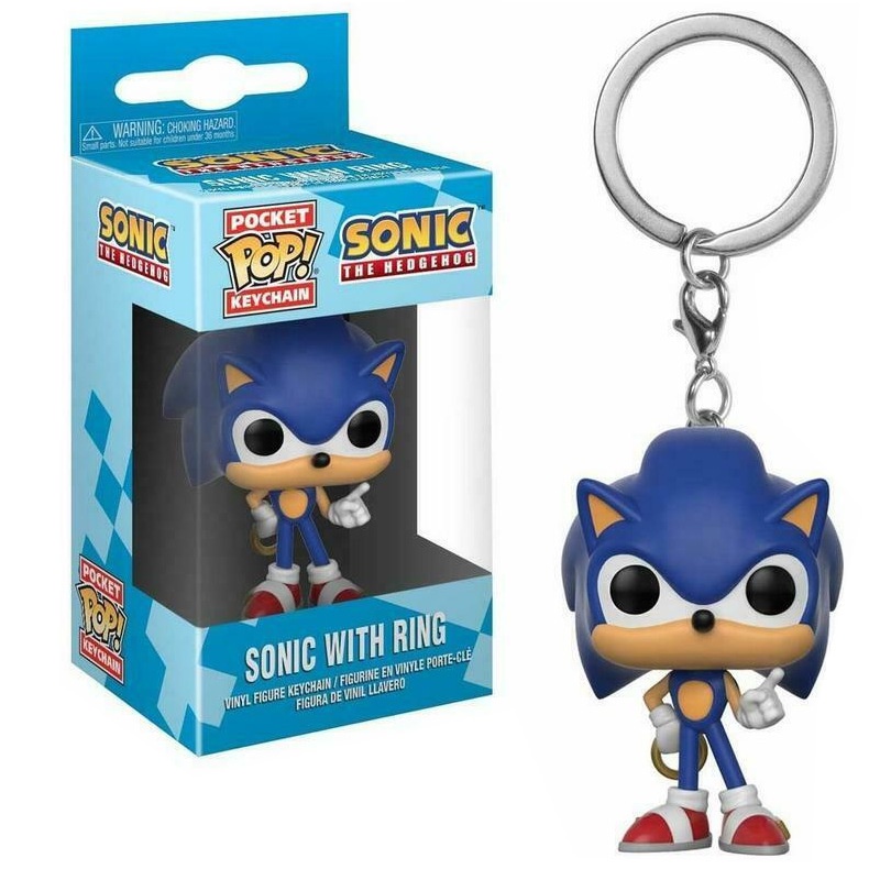 1pc Funko POP Gantungan Kunci Boneka Kartun Anime Sonic The Hedgehog Untuk Koleksi / Hadiah