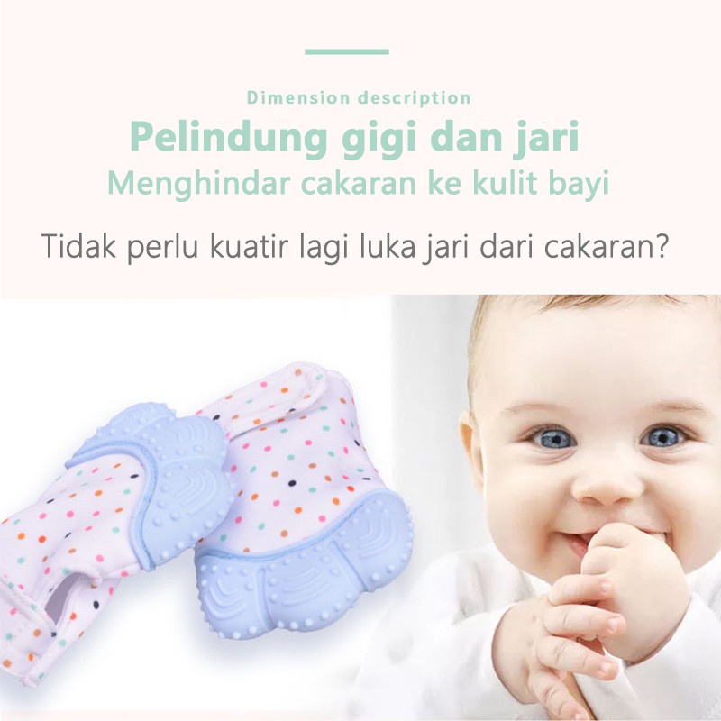 Sarung Tangan Dan Kaos Kaki Bayi   Baby/Sarung Tangan Teether Bayi / Mitten Baby Glove Teether/C 158/C 158