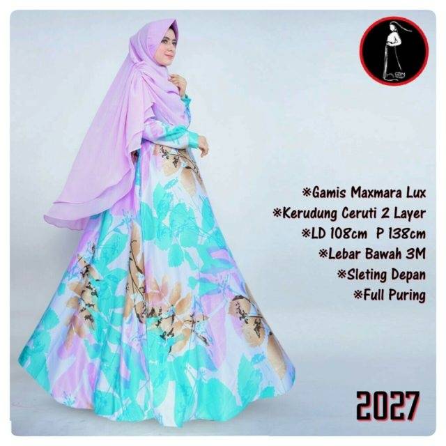 GAMIS MAXMARA SET KHIMAR CERUTY