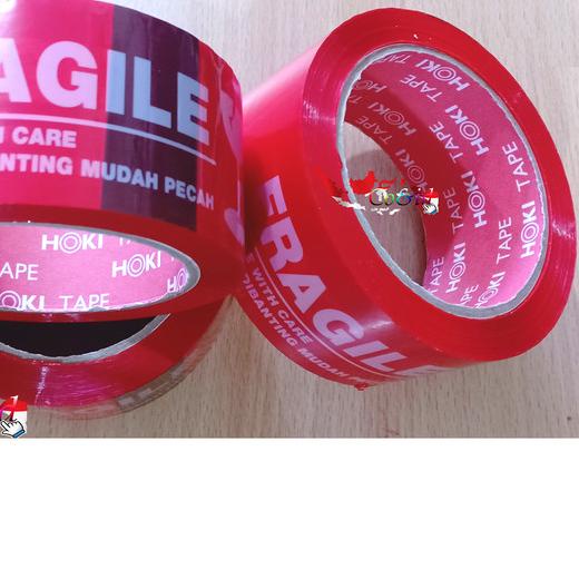 

✼ Lakban Fragile Jumbo Jangan Dibanting 2 inch 100 Yard ♦