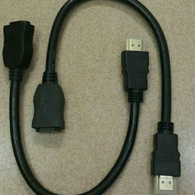 Kabel sambungan hdmi male to female cowok cewek