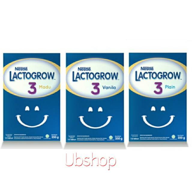 Susu Lactogrow 3/ Lactogrow 4 Plain Madu Vanilla 750gr