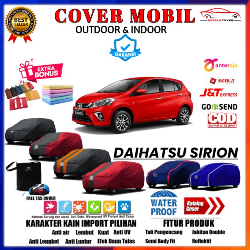 Body Cover Mobil Sirion Sarung Mobil Daihatsu Sirion Tutup Mantel Selimut Penutup Pelindung Mobil