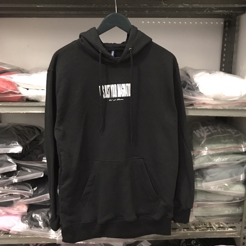 Hoodie H*M Let It Bloom black
