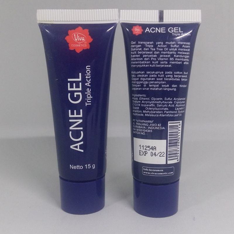 `ღ´ PHINKL `ღ´ Viva Acne gel tube untuk mengatasi jerawat obat totol kempes menghilangkan bekas