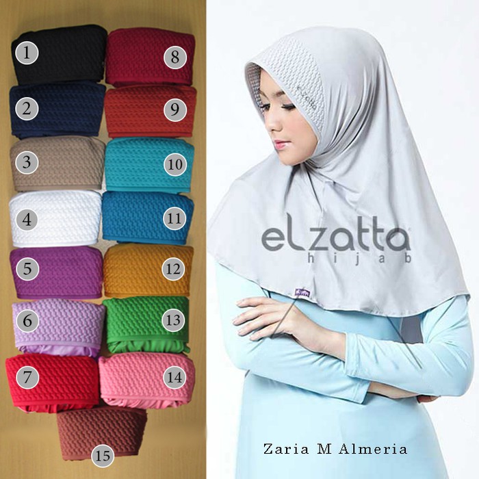 Kerudung Jilbab Instan Bergo Zaria M Almeria Elzatta
