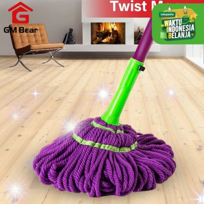 Diskon Terlaris Alat Pel Lantai Putar Twist Mop Simple Mudah Awet  Murah Berkualitas