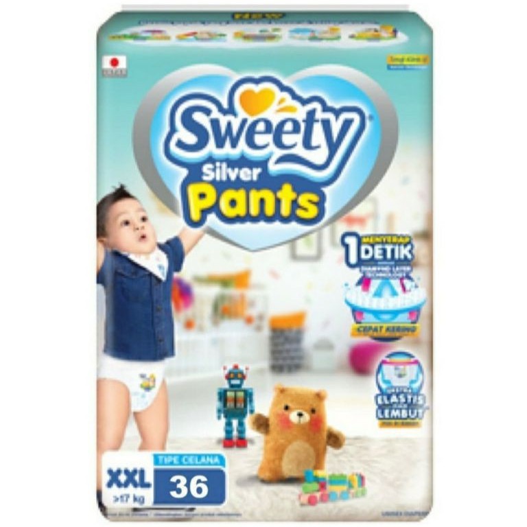 SWEETY Popok Silver Pants XXL 36