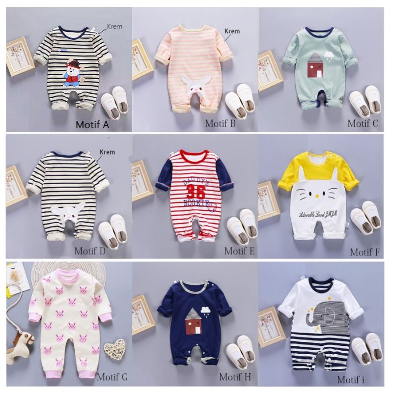 Sleepsuit bayi/ Romper panjang baby LOVE CLOUD