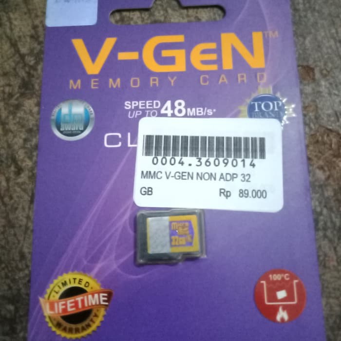 MICRO SD VGEN CLASS 6 32 GIGA