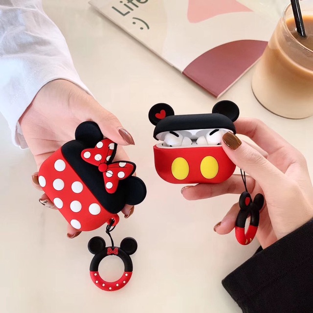 Silicon Airpods Pro / Casing Airpods Pro / Casing Airpods Pro Mickey Minnie AJOS