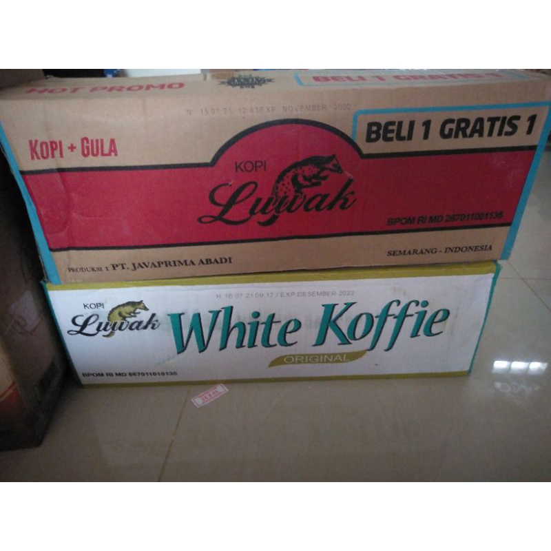 

Kopi luwak hitam kopi + gula beli 10 gratis 6 harga per dus