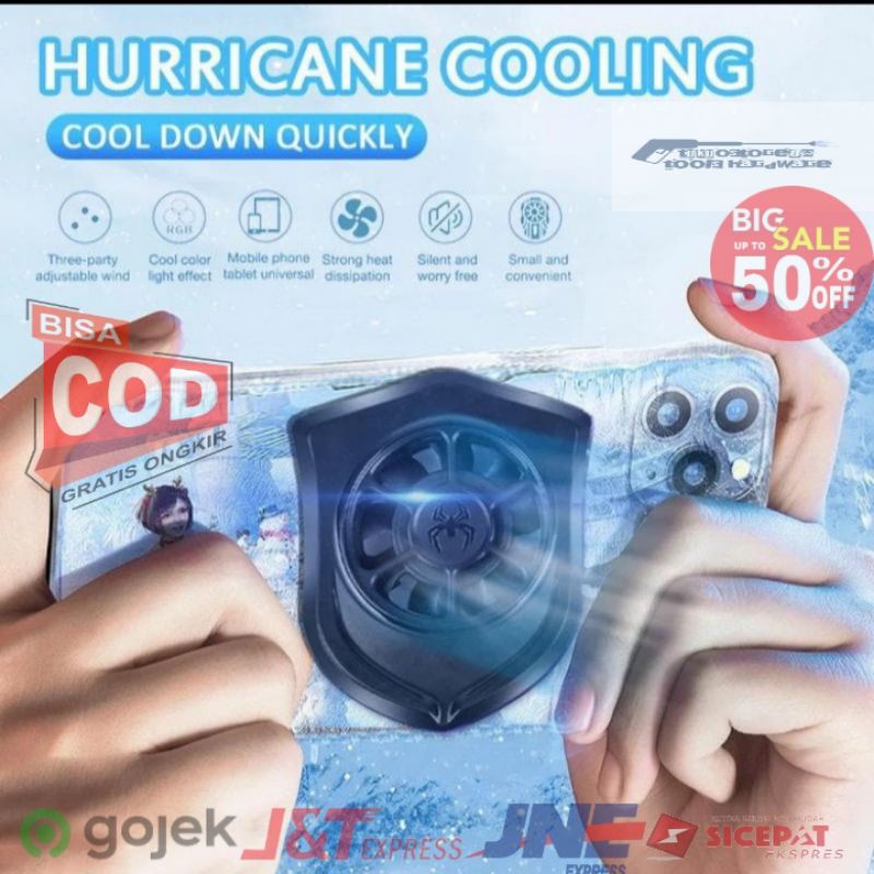 Cooling fan hp / Game Cooler / Pendingin Handphone Fan Holder / kipas hp