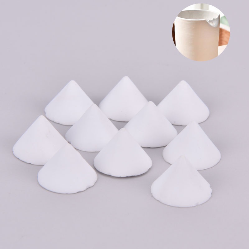 Happy 10pcs / Set Buffer Kikir Kuku Bahan Keramik Tahan Panas Untuk Nail Art