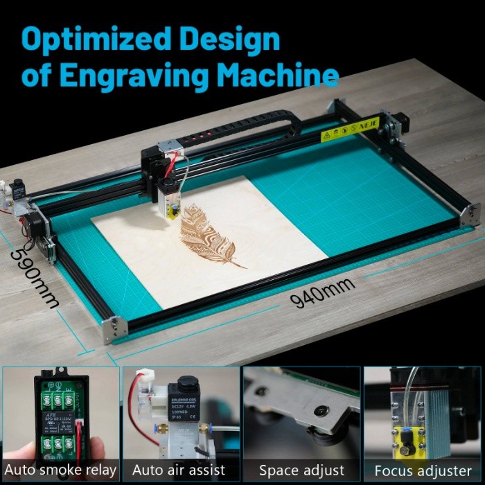 Original NEJE 3 MAX Laser Engraving Machine with App Control